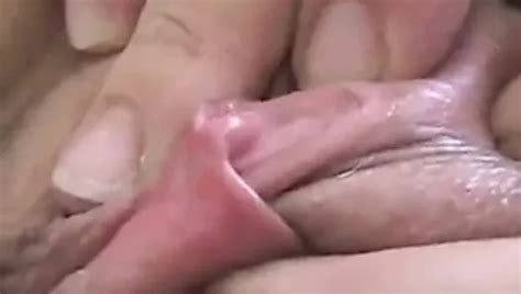 Butterfly Pink Pussy Close Up Orgasm Girl Is Stroking Her Wet Pussy And Clit Until Cums Long