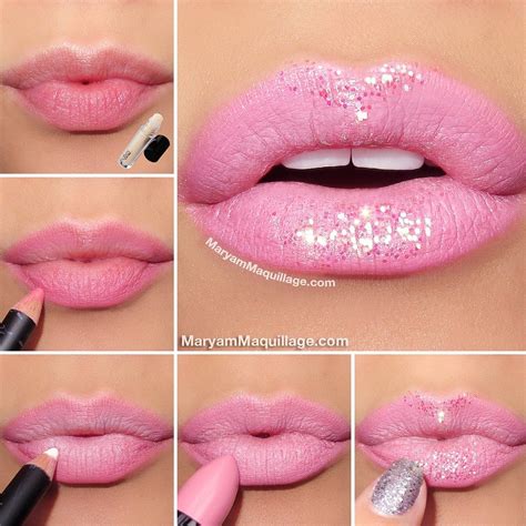 ☮ ★ Makeup ☯★☮ Silver Glitter Nails Glitter Lipstick Lipstick Art