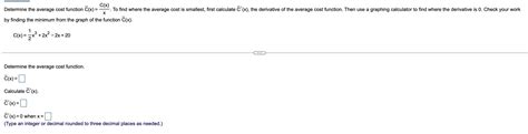 solved  finding  minimum   graph   function cheggcom