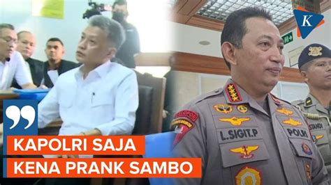 Kena Prank Sambo Hendra Jangankan Saya Kapolri Aja Kena Youtube