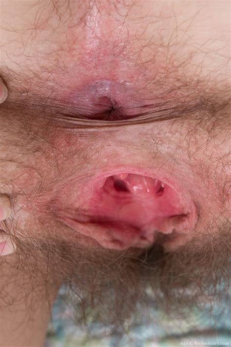 Amateur Babe Aga Gives Exciting Closeups Of Her Gaping Hairy Pussy CoedCherry
