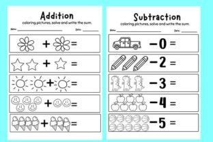 Free Kindergarten Math Worksheets Graphic by KIDZ CLOUDS MOCKUP ...