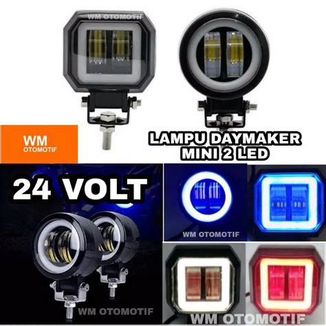 Jual Lampu Tembak Sorot Led Volt Daymaker Mini Cwl Mata Truk Bus