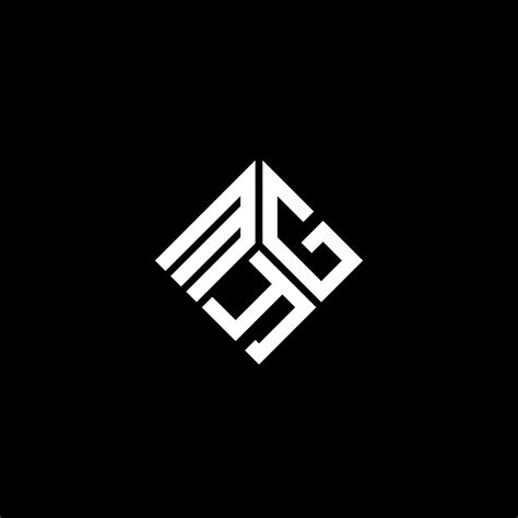 Myg Letter Logo Design On Black Background Myg Creative Initials