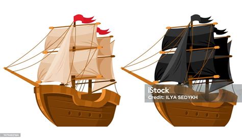 Vektor Kapal Layar Ilustrasi Stok Unduh Gambar Sekarang Kapal Layar