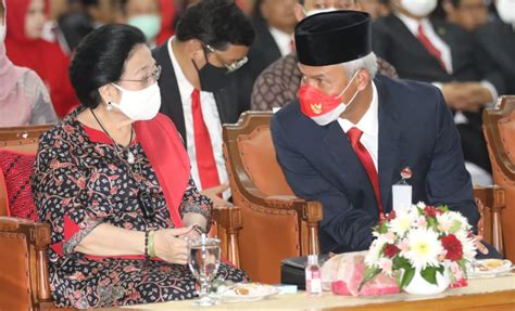 Ganjar Sebut Kehadiran Megawati Di Semarang Obati Kangen Kader Pdip Jateng