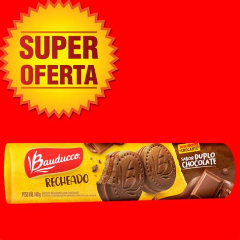 BAUDUCCO BISCOITO RECHEADO SABOR DUPLO CHOCOLATE 140g Shopee Brasil