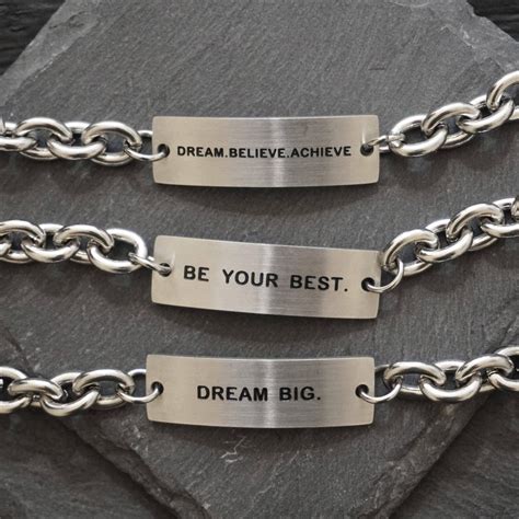 Men S Bracelet Inspirational Bracelet Motivational Etsy