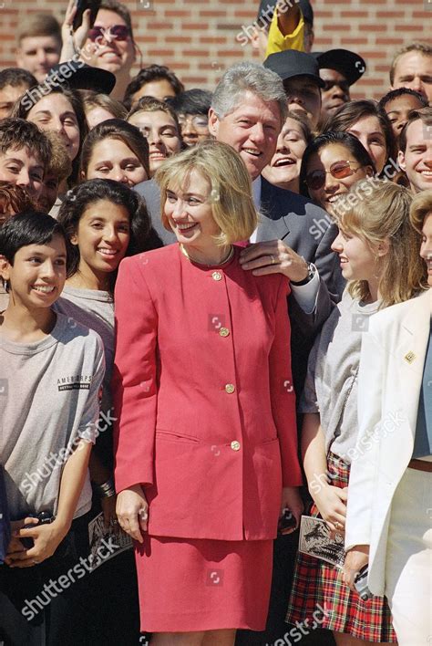 President Bill Clinton First Lady Hillary Editorial Stock Photo Stock