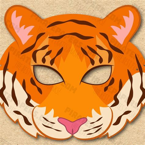 tiger therian mask etsy