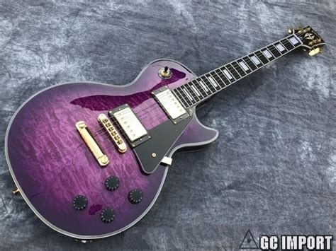 Guitarra Gibson Les Paul Standard Custom Shop Purple Edge Pro Roxo Roxa