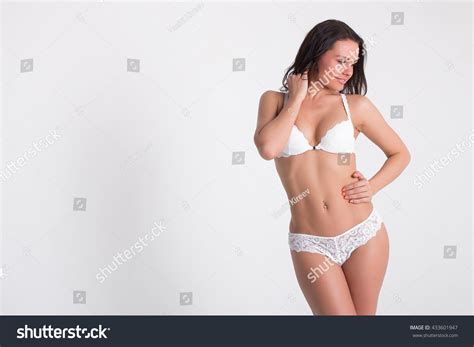 Sexy Woman White Lingerie On White Stock Photo Shutterstock