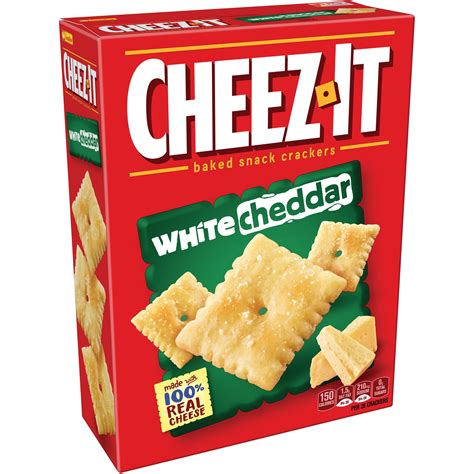 Cheez It White Cheddar Baked Cheese Crackers 12 4 Oz Box Walmart