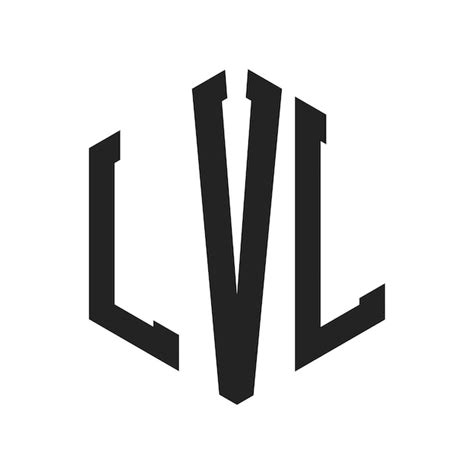 Design Do Logotipo LVL Letra Inicial LVL Monograma Logotipo Usando