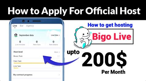 Become Official Host On Bigo Live And Earn Fixed Salary 200 Bigo