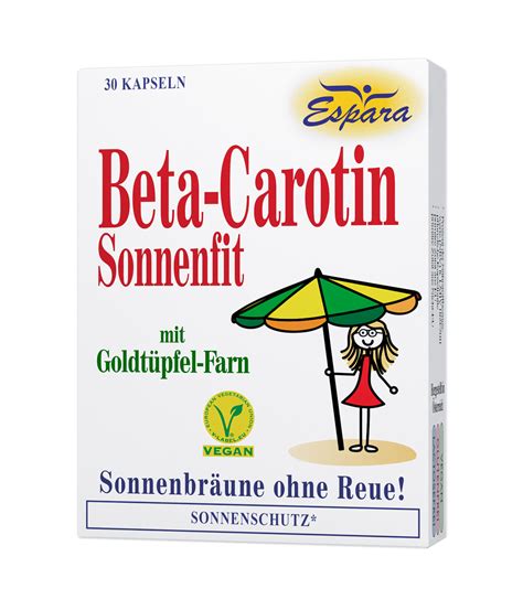 Espara Beta Carotin Sonnenfit Kapseln Deine Apotheke