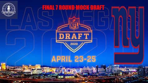 New York Giants 7 Rd Mock Draft Final 7 Round Mock Draft With Trades