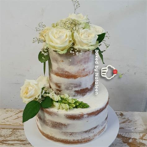 Naked 2 Tier Birthday Cake 4 Baked By Nataleen