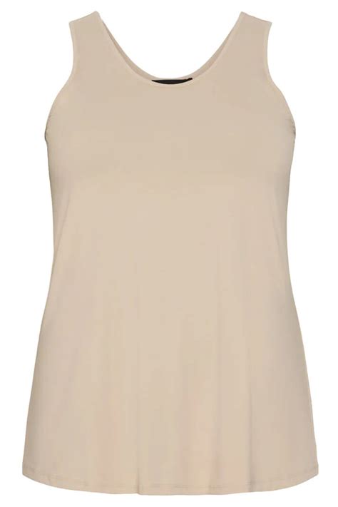 Tank Top Med Brede Stropper Fra No By OX I Flot Basis Nude Hos Lohse