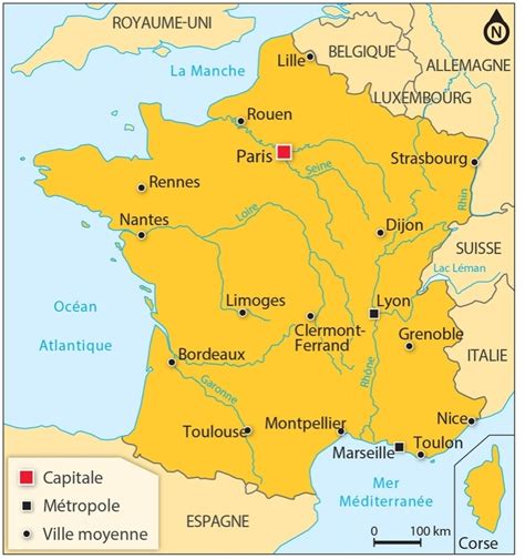 la carte de france avec ses villes info voyage carte plan