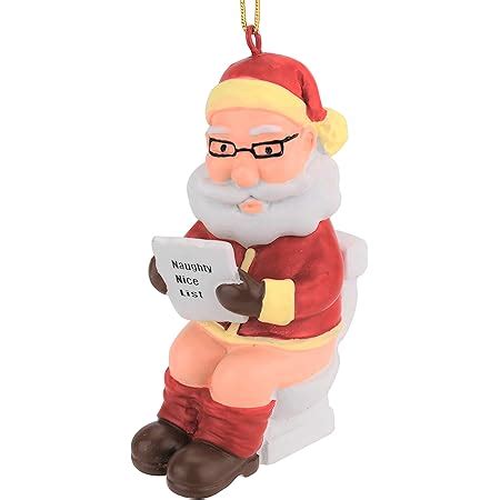 Amazon Tree Buddees Funny Naked Santa Claus Inappropriate Christmas Ornaments Home Kitchen