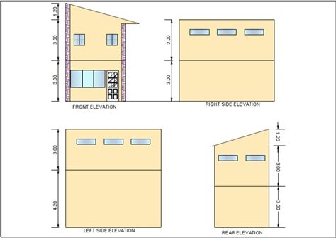 elevations  loft house