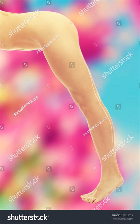 Slim Beautiful Nude Woman Legs Stock Photo Shutterstock
