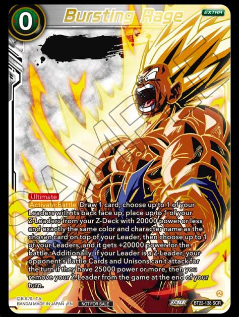 Bursting Rage [Serial Number Card] [Serial/500] BT22-138 Precios