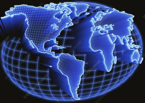 Digital world, conceptual artwork - Stock Image - F006/8682 - Science ...