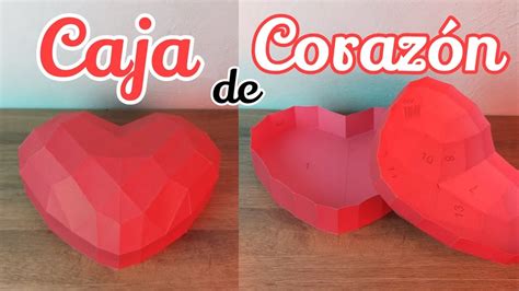 Diy C Mo Hacer Una Caja De Coraz N De Papel F Cil Y R Pido Momuscraft