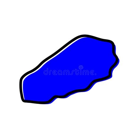 Wadi Al Hayaa Region Of Libya Vector Map Illustration Stock Vector