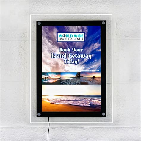 Acrylic Led Photo Frame Light Box Shelly Lighting