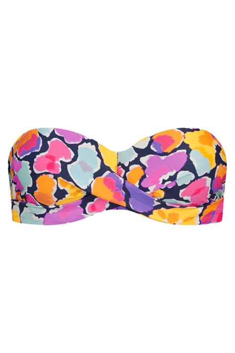 Cyell Flower Fantasy Voorgevormde Bandeau Bikini Top Farfallina Nl