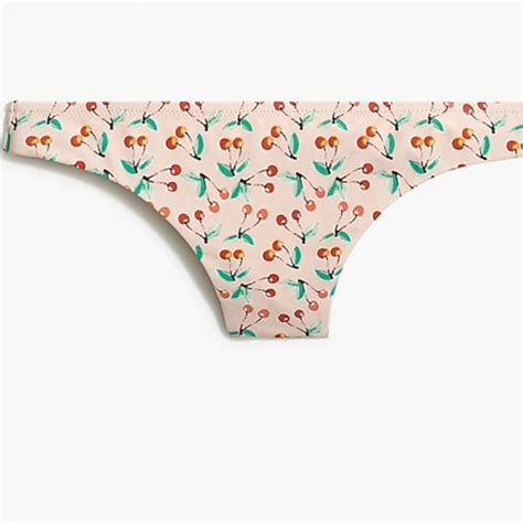 J Crew Swim J Crew French Bikini Cherry Pink Print Poshmark