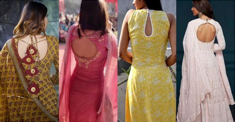 Latest Back Neck Designs For Salwar Kameez And Anarkalis South India