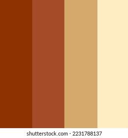 Color Palette Ranging Dark Brown Nude Stock Illustration Shutterstock