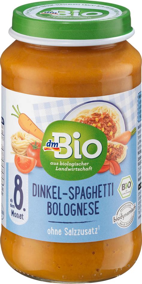 Dmbio Men Dinkel Spaghetti Bolognese Ab Dem Monat Demeter G