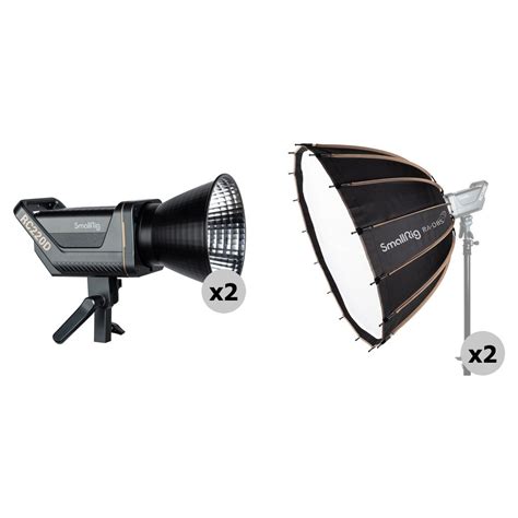 SmallRig RC220D Video 2-Light Kit with RA-D85 Parabolic