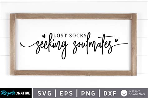 Free Lost Socks Seeking Soulmates Svg Graphic By Regulrcrative