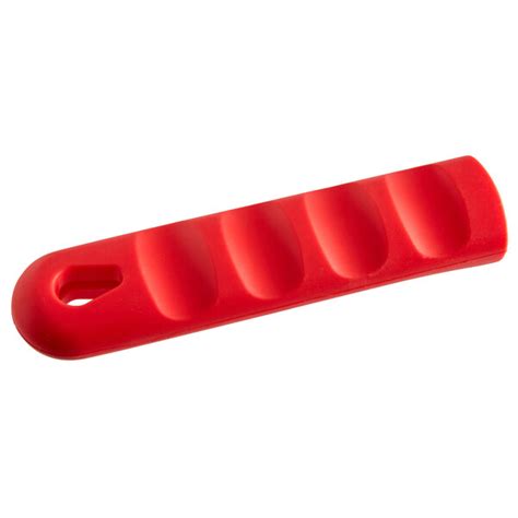 Red Removable Silicone Pan Handle Grip Sleeve For 10 And 12 Fry Pans