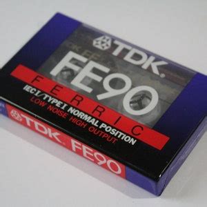 NEW Audio Cassette Tape TDK FE90, Vintage Cassette, Sealed TDK Fe 90 ...
