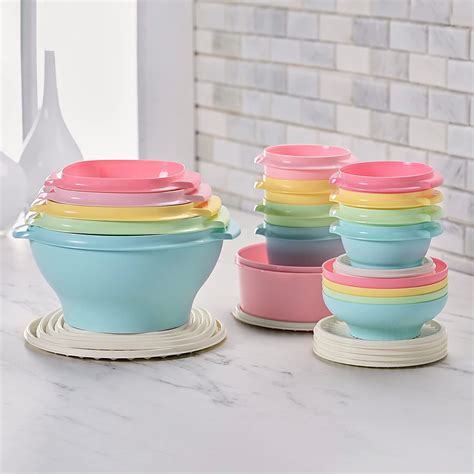 Tupperware Heritage Collection 10 Piece Food Storage Container Set In