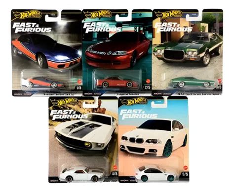 Set De 5 Rápido Y Furioso Hot Wheels Premium Envío gratis