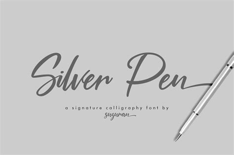 Silver Pen Font Fontspace