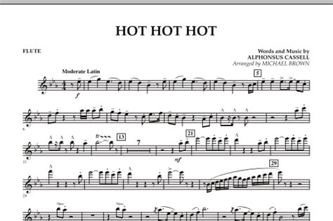 Hot Hot Hot Flute By Michael Brown Sheet Music For Concert Band At