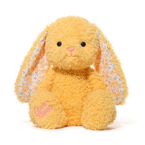Yellow Bunny Plush Toy Plushtery