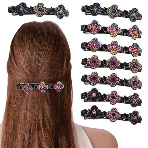 Sparkling Crystal Stone Hair Clips For Women Girls Rhinestone Pcs