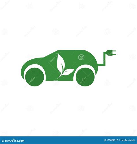 Hybrid Car Icon Vector Sign And Symbol Isolated On White Background