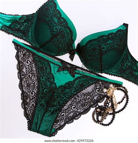 Set Luxury Green Lingerie Bra Panties Stock Photo 429972226 Shutterstock