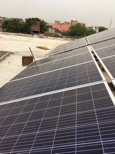 Mounting Structure Rooftop Grid Tie Solar Power Plant For Commercial